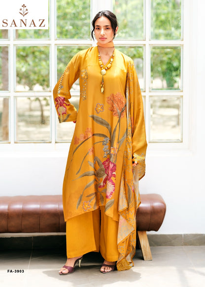 Floral Affair Sanaz Viscose Crape Pant Style Suits Exporter