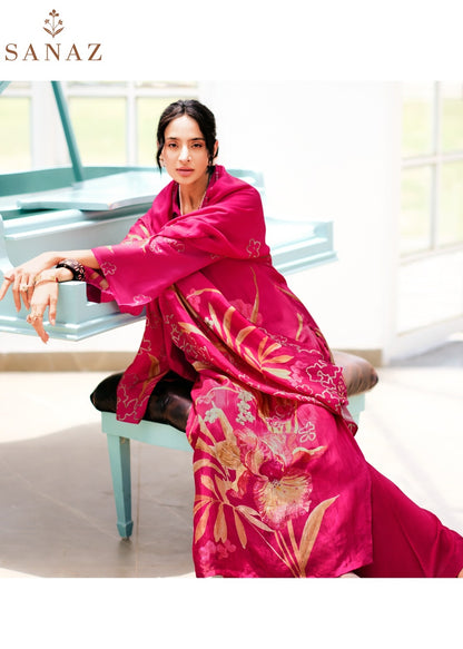 Floral Affair Sanaz Viscose Crape Pant Style Suits Exporter