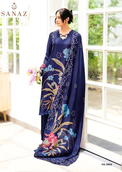Floral Affair Sanaz Viscose Crape Pant Style Suits Exporter