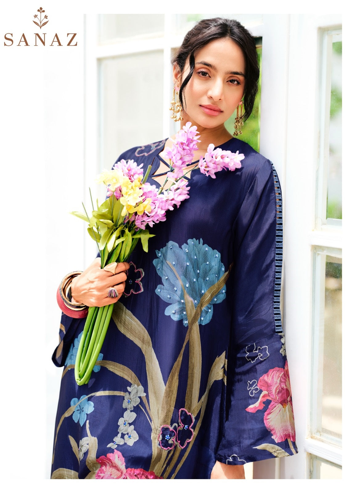 Floral Affair Sanaz Viscose Crape Pant Style Suits Exporter