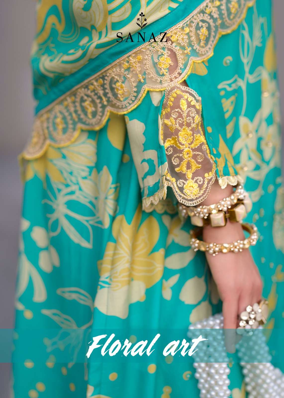 Floral Art Sanaz Viscose Muslin Pant Style Suits Exporter Ahmedabad