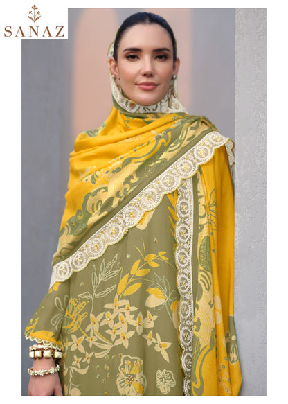 Floral Art Vol 2 Sanaz Viscose Muslin Pant Style Suits Wholesale Price