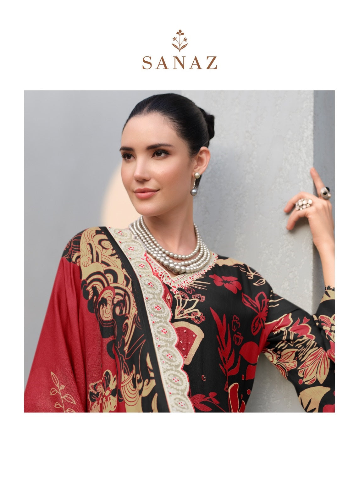 Floral Art Vol 2 Sanaz Viscose Muslin Pant Style Suits Wholesale Price
