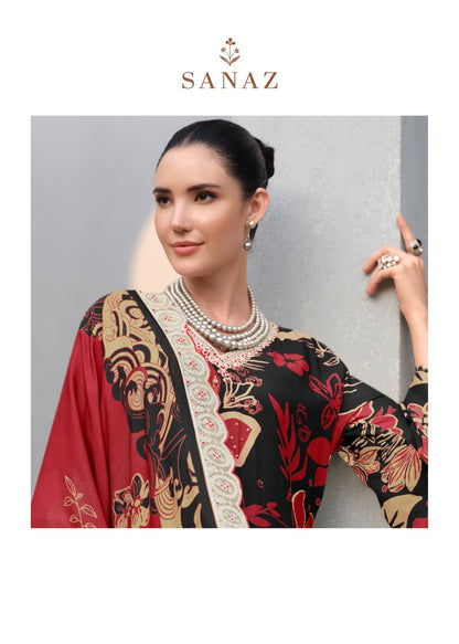 Floral Art Vol 2 Sanaz Viscose Muslin Pant Style Suits Wholesale Price