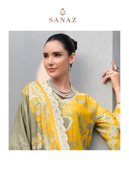 Floral Art Vol 2 Sanaz Viscose Muslin Pant Style Suits Wholesale Price