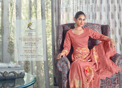 Floral Bloom Rakhi Fashion Pure Viscose Pant Style Suits Wholesale Price
