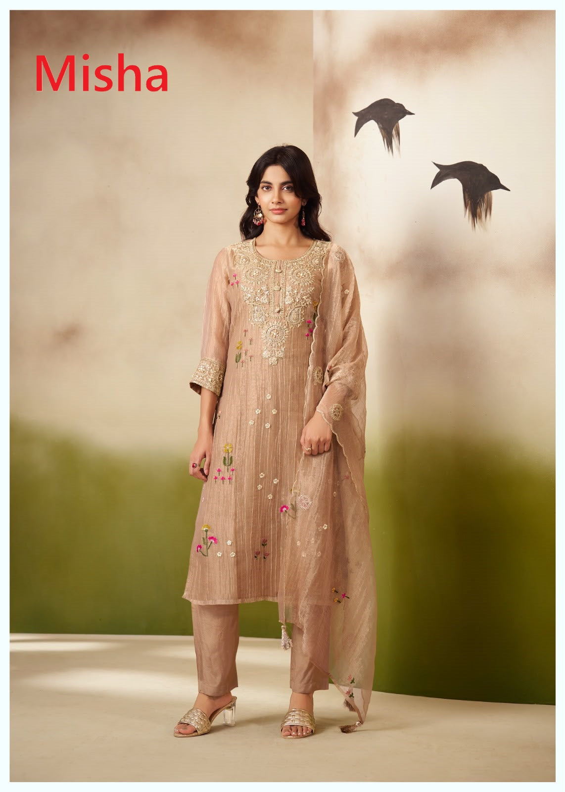 Floral Bootis 2609 Misha Salsa Readymade Pant Style Suits Wholesaler Ahmedabad