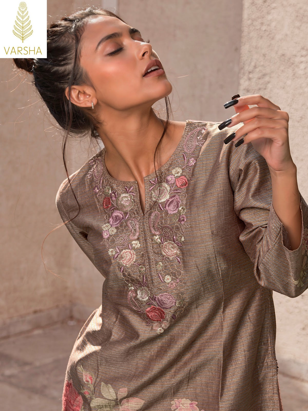 Floral Code Varshaa Viscose Plazzo Style Suits Wholesaler Gujarat