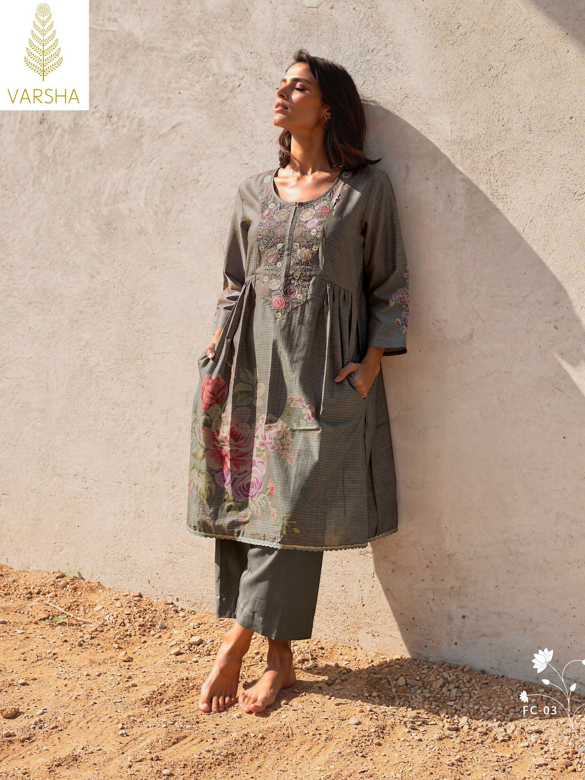 Floral Code Varshaa Viscose Plazzo Style Suits Wholesaler Gujarat