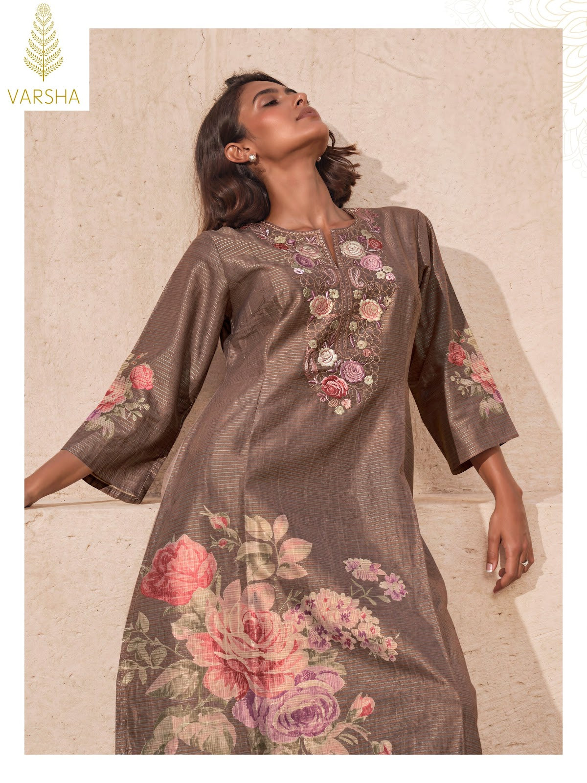 Floral Code Varshaa Viscose Plazzo Style Suits Wholesaler Gujarat