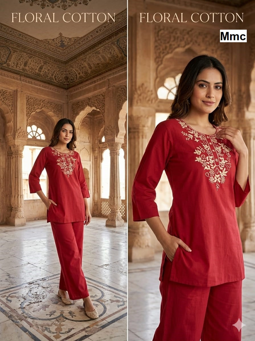 Floral Cotton Mmc Co Ord Set Manufacturer Gujarat