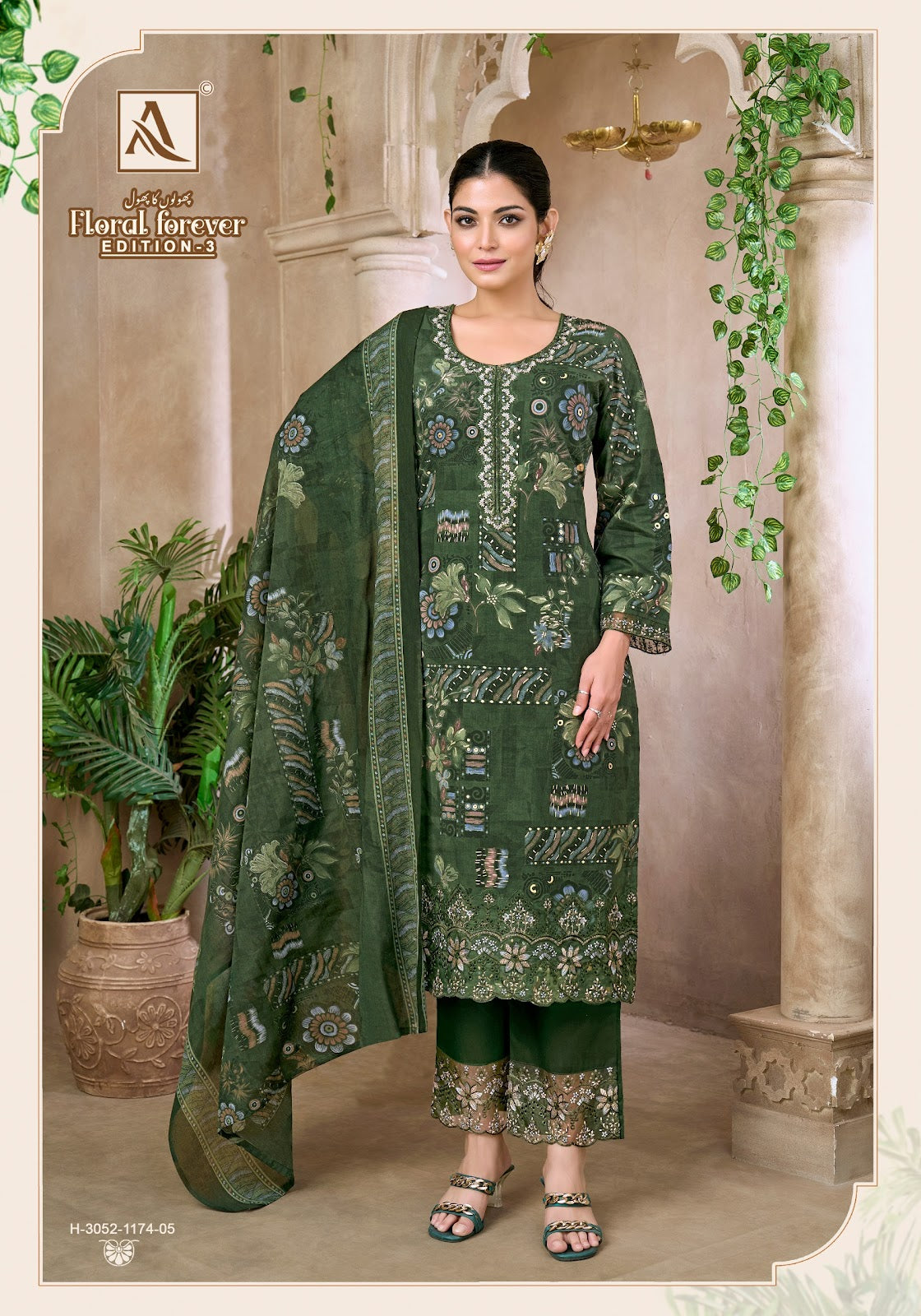 Floral Forever Edition 3 Alok Cambric Cotton Karachi Salwar Suits Manufacturer Ahmedabad
