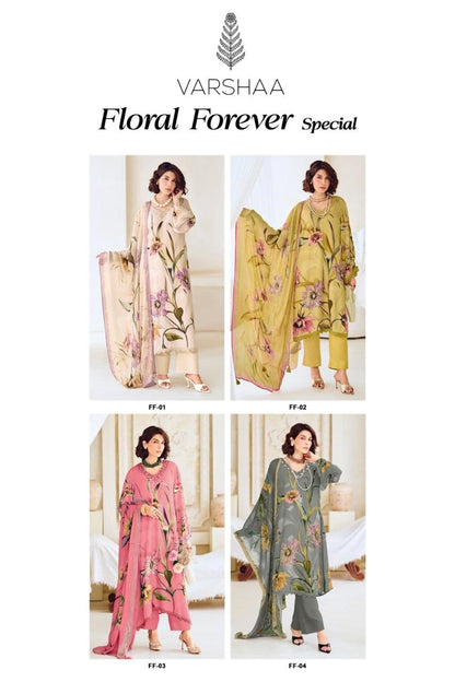 Floral Forever Special Varshaa Viscose Muslin Pant Style Suits Exporter