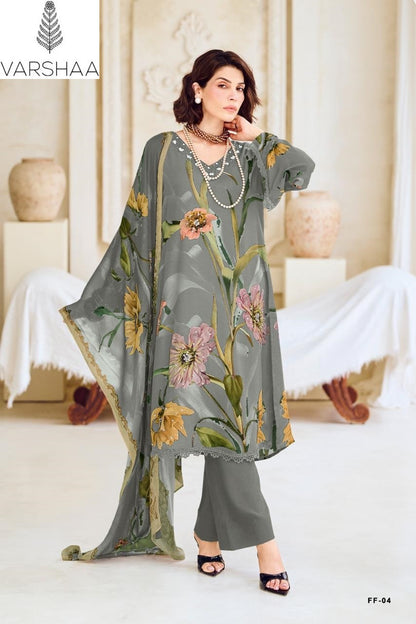 Floral Forever Special Varshaa Viscose Muslin Pant Style Suits Exporter
