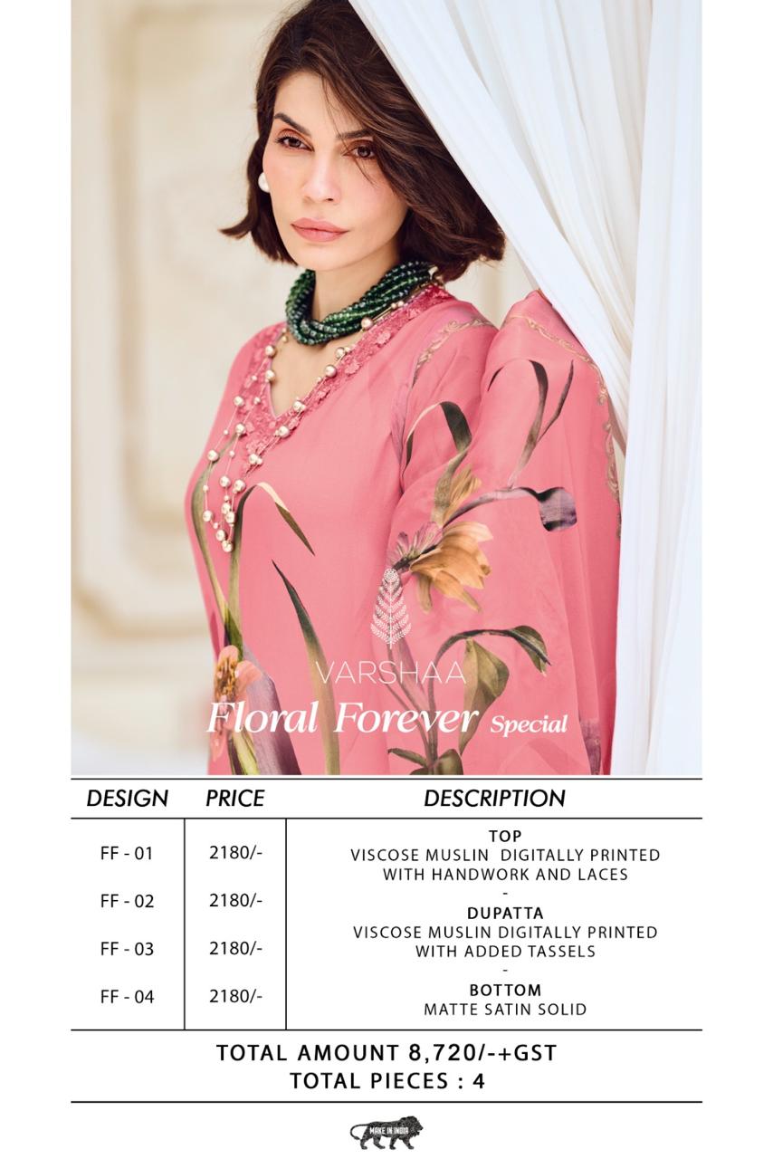 Floral Forever Special Varshaa Viscose Muslin Pant Style Suits Exporter