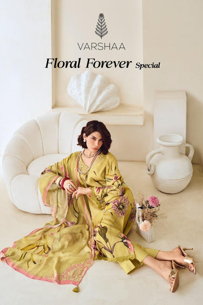 Floral Forever Special Varshaa Viscose Muslin Pant Style Suits Exporter