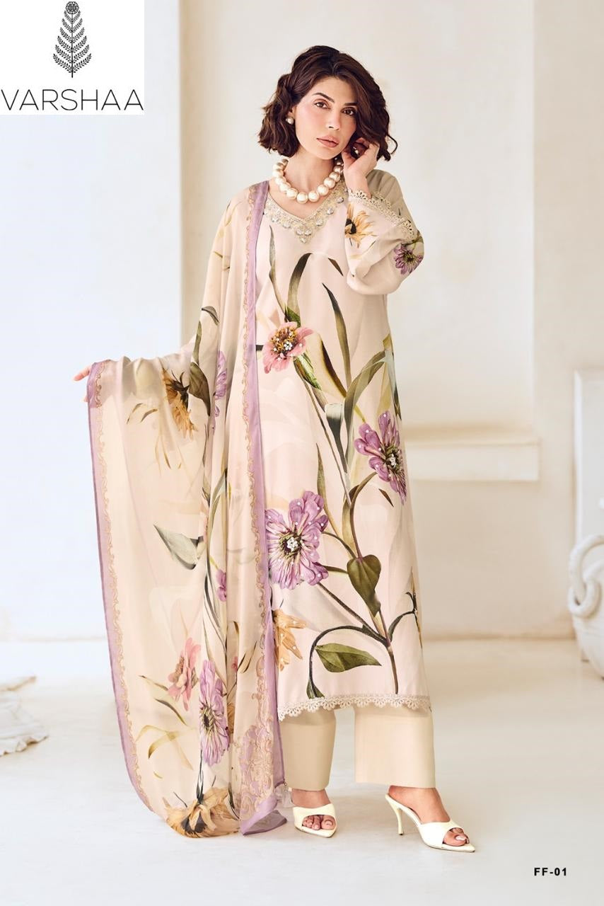 Floral Forever Special Varshaa Viscose Muslin Pant Style Suits Exporter