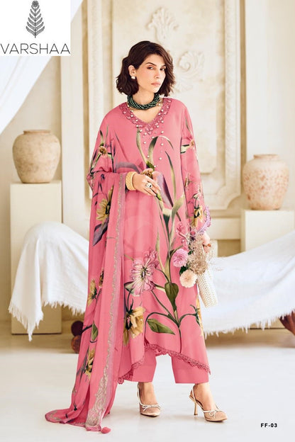 Floral Forever Special Varshaa Viscose Muslin Pant Style Suits Exporter