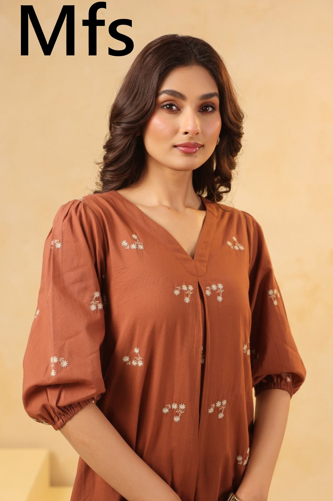 Floral Pattern 2304 Mfs Cotton One Piece Dress Wholesaler Gujarat