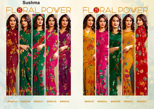 Floral Power Sushma Sarees Supplier Gujarat