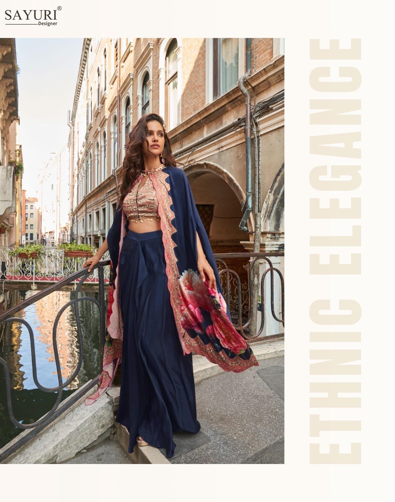 Florance Sayuri French Crepe Indo Western Pair Manufacturer