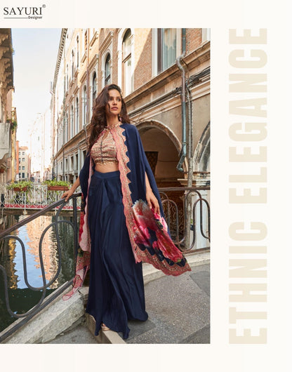 Florance Sayuri French Crepe Indo Western Pair Manufacturer