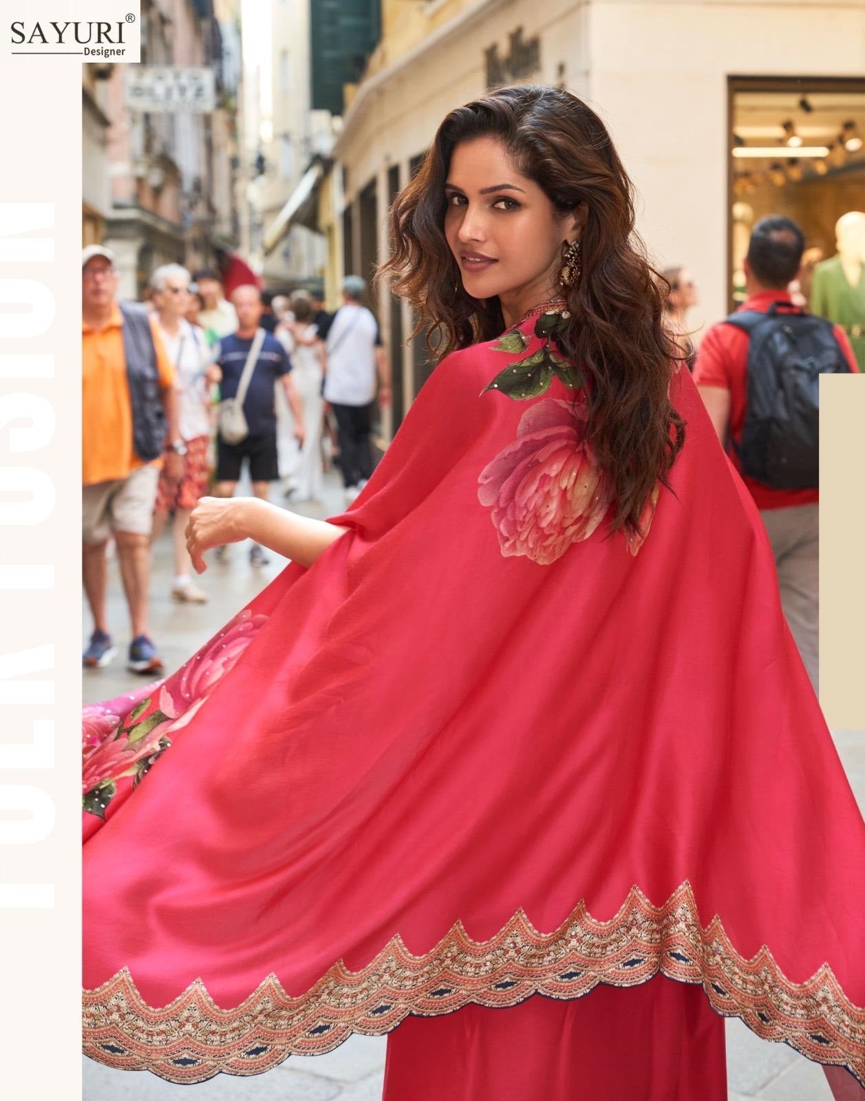 Florance Sayuri French Crepe Indo Western Pair Manufacturer