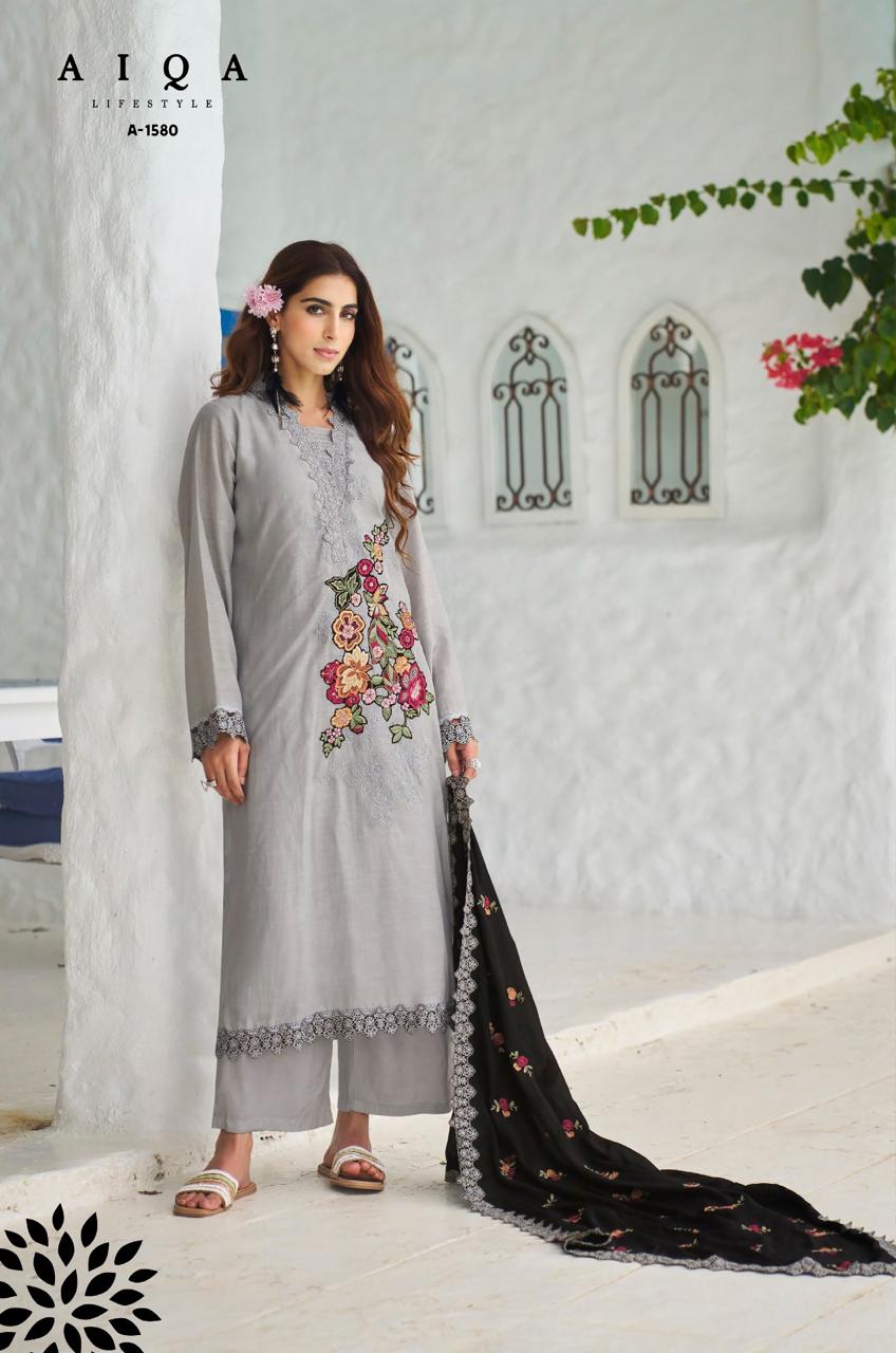 Florence Aiqa Pure Bemberg Plazzo Style Suits Manufacturer