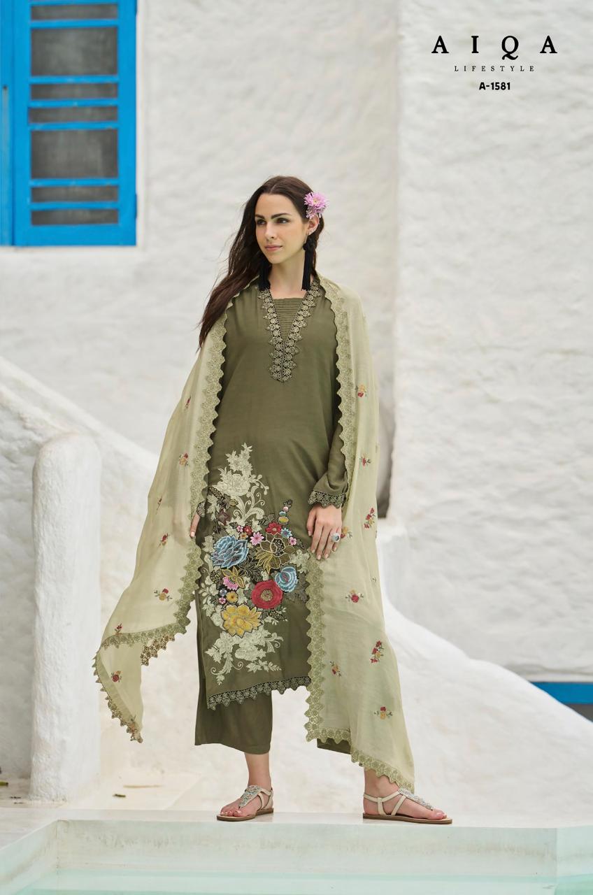 Florence Aiqa Pure Bemberg Plazzo Style Suits Manufacturer