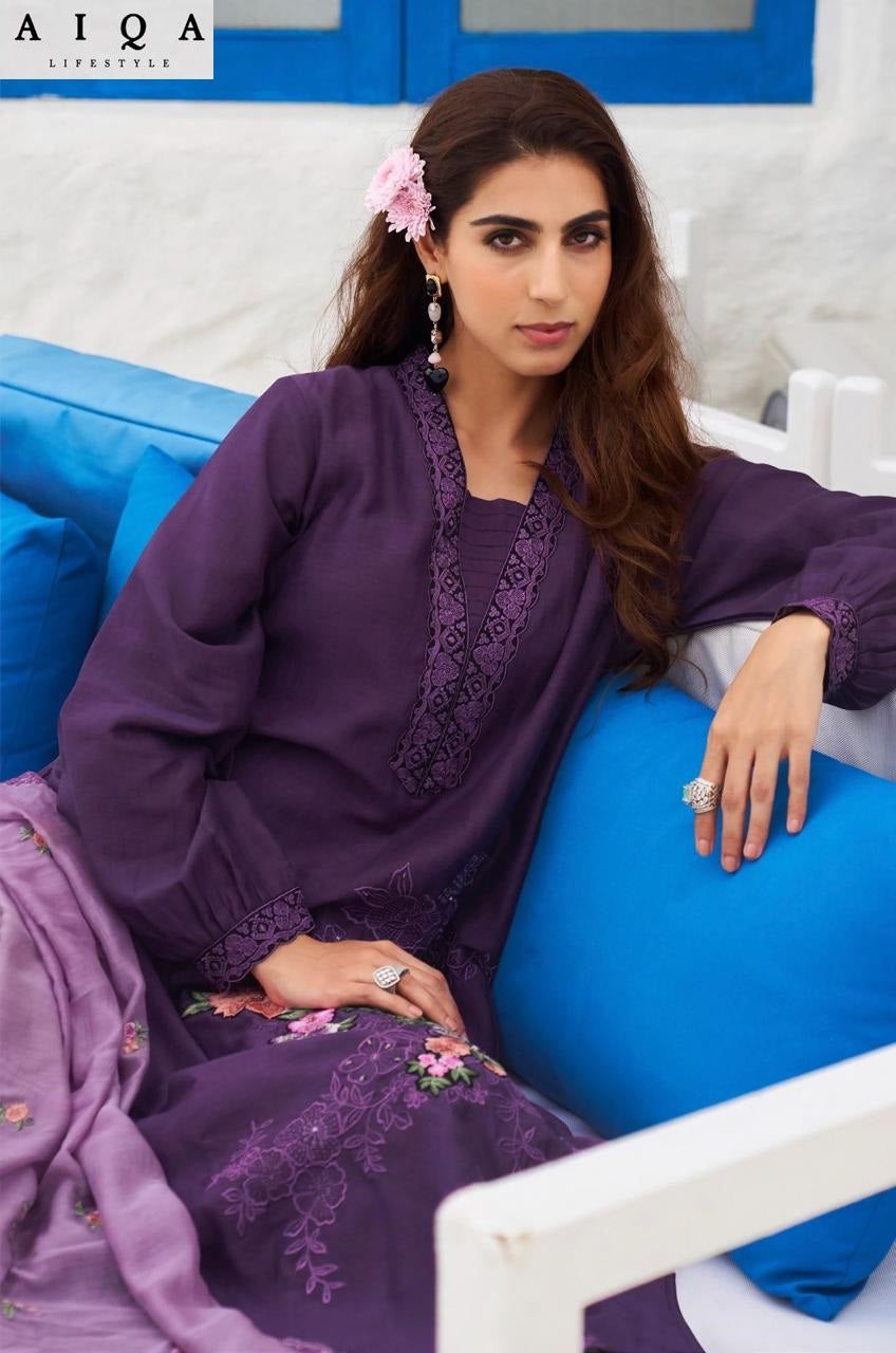 Florence Aiqa Pure Bemberg Plazzo Style Suits Manufacturer