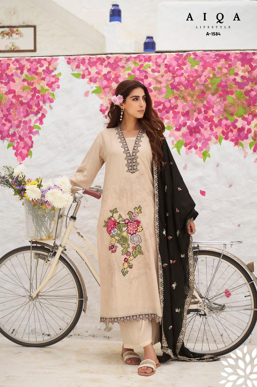 Florence Aiqa Pure Bemberg Plazzo Style Suits Manufacturer