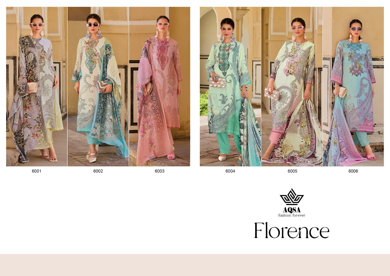 Florence Aqsa Liva Karachi Salwar Suits Manufacturer Gujarat