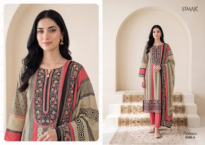 Florence Muslin Simar Viscose Pant Style Suits Wholesaler