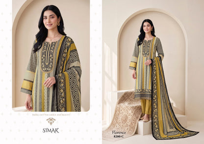 Florence Muslin Simar Viscose Pant Style Suits Wholesaler