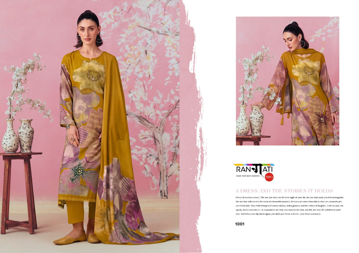 Florence Rangati Prints Pashmina Suits Supplier India
