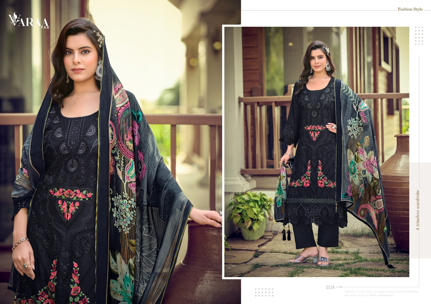 Florence Varaa Fab Muslin Pant Style Suits Wholesale Rate
