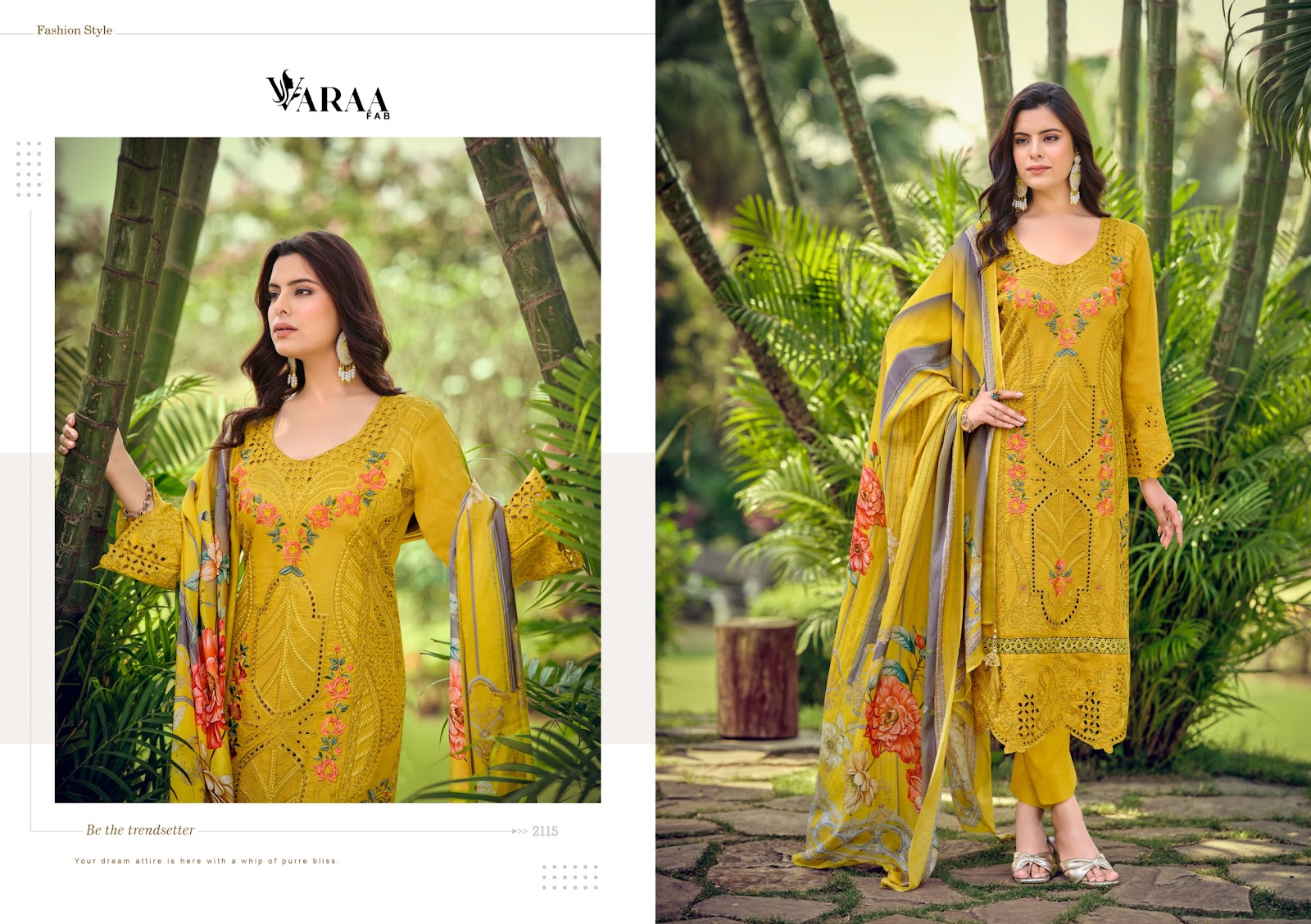 Florence Varaa Fab Muslin Pant Style Suits Wholesale Rate