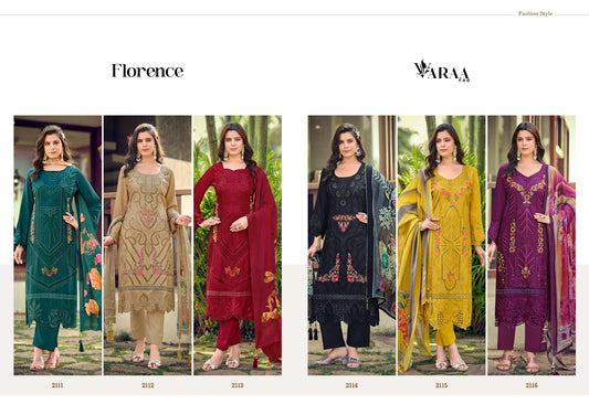 Florence Varaa Fab Muslin Pant Style Suits Wholesale Rate
