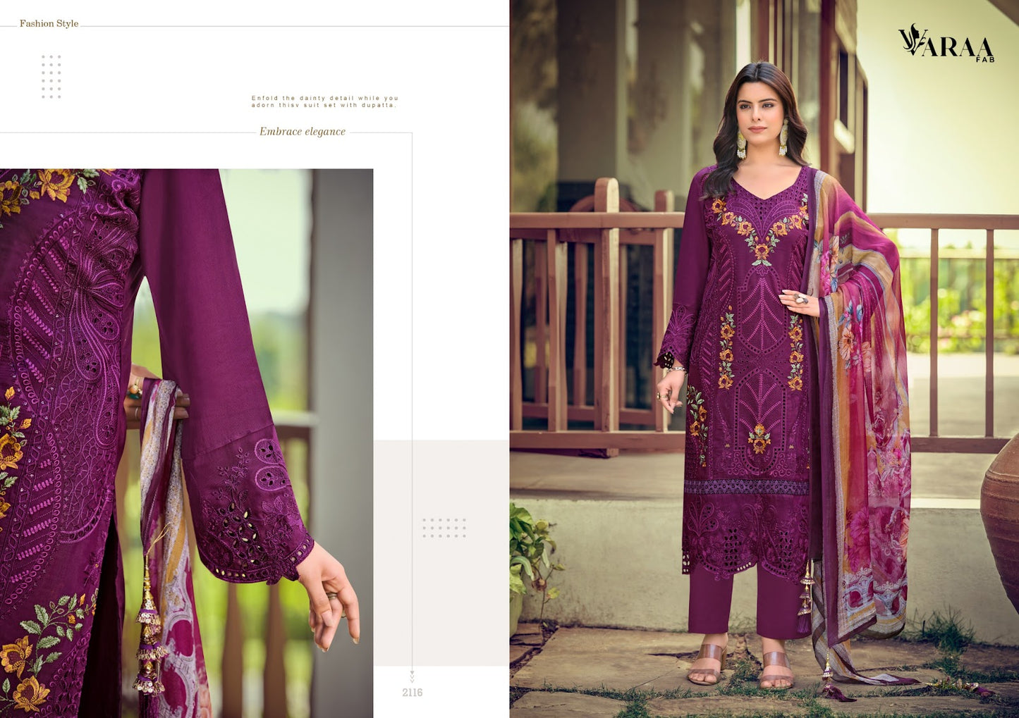 Florence Varaa Fab Muslin Pant Style Suits Wholesale Rate