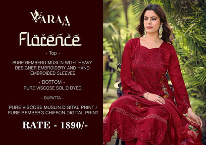 Florence Varaa Fab Muslin Pant Style Suits Wholesale Rate