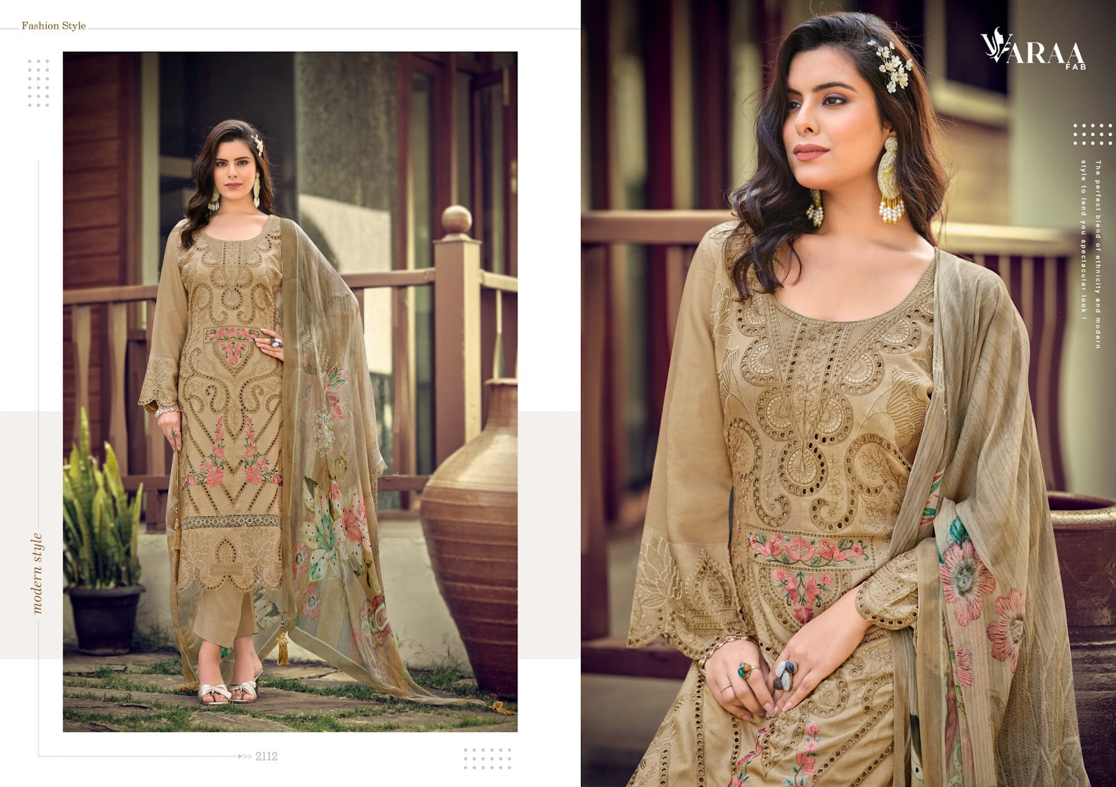 Florence Varaa Fab Muslin Pant Style Suits Wholesale Rate