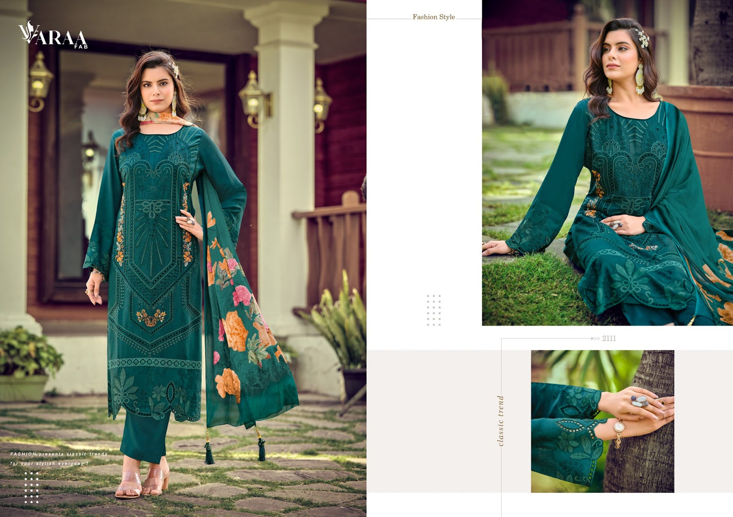 Florence Varaa Fab Muslin Pant Style Suits Wholesale Rate