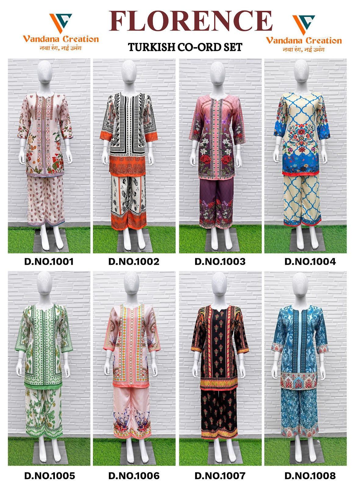 Florence Vol 1 Turkish Vandana Creation Reyon Co Ord Set Manufacturer Ahmedabad