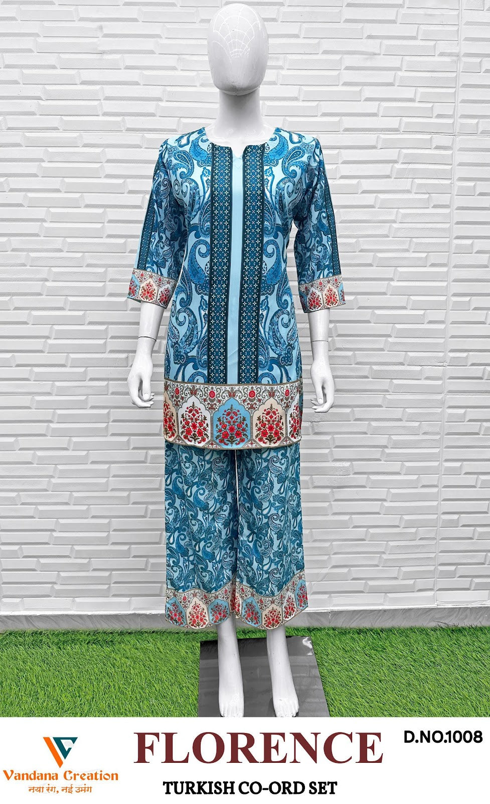 Florence Vol 1 Turkish Vandana Creation Reyon Co Ord Set Manufacturer Ahmedabad