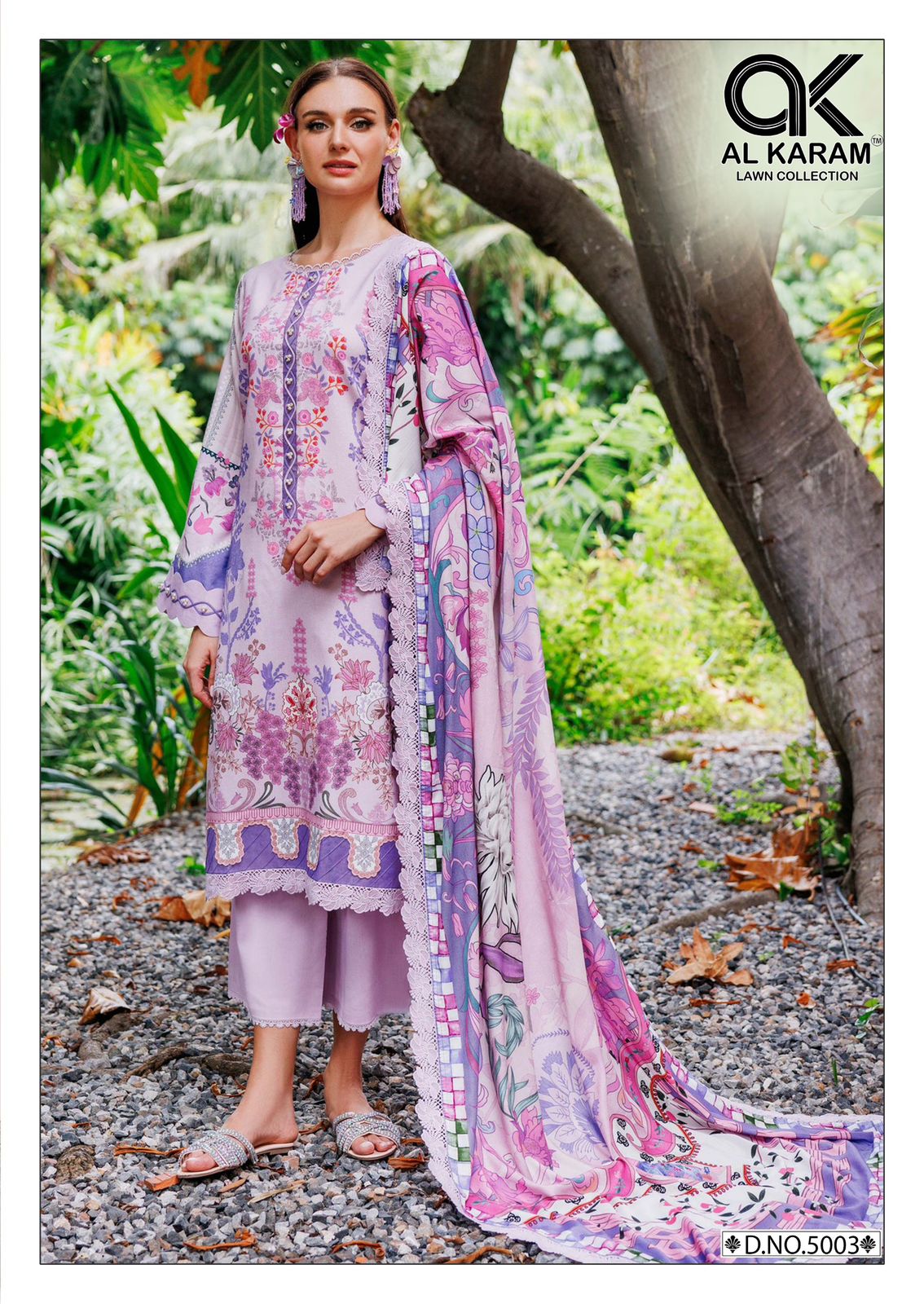 Florence Vol 5 Pure Cambric Collection Al Karam Lawn Cotton Karachi Salwar Suits Wholesale Price