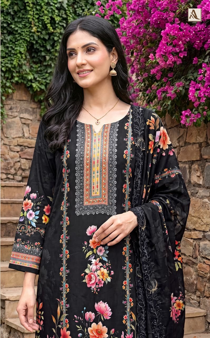 Florenza Alok Viscose Maslin Karachi Salwar Suits Exporter Gujarat