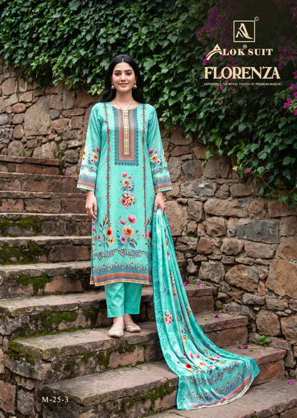 Florenza Alok Viscose Maslin Karachi Salwar Suits Exporter Gujarat