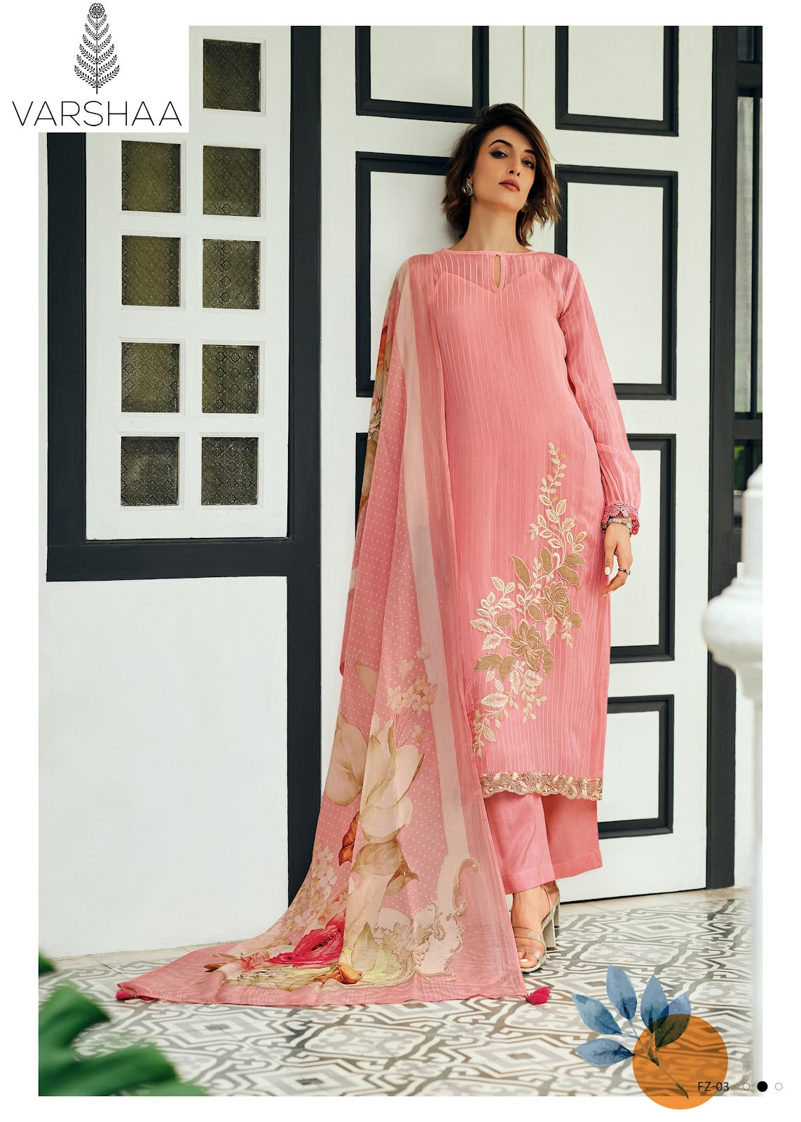 Florenza Varshaa Viscose Organza Pant Style Suits Wholesale Price