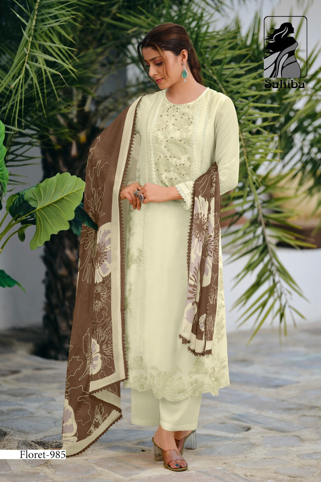 Floret Sahiba Organza Pant Style Suits Supplier Ahmedabad