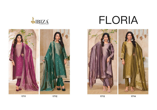 Floria Ibiza Banglori Silk Pant Style Suits Wholesaler Gujarat